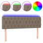 vidaXL Cabecero con LED de tela gris taupe 144x7x78/88 cm vidaXL Cabecero con LED de tela gris taupe 144x7x78/88 cm