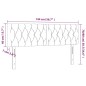 vidaXL Cabecero con LED de tela gris taupe 144x7x78/88 cm vidaXL Cabecero con LED de tela gris taupe 144x7x78/88 cm