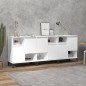vidaXL Aparadores 3 uds madera contrachapada blanco 60x35x70 cm vidaXL Aparadores 3 uds madera contrachapada blanco 60x35x70 cm