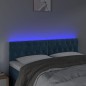 vidaXL Cabecero con LED de terciopelo azul oscuro 144x7x78/88 cm vidaXL Cabecero con LED de terciopelo azul oscuro 144x7x78/88 cm