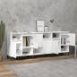 vidaXL Aparadores 3 uds madera contrachapada blanco 60x35x70 cm vidaXL Aparadores 3 uds madera contrachapada blanco 60x35x70 cm