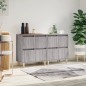 vidaXL Aparadores 2 uds madera contrachapada gris Sonoma 60x35x70 cm vidaXL Aparadores 2 uds madera contrachapada gris Sonoma 60x35x70 cm