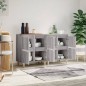 vidaXL Aparadores 2 uds madera contrachapada gris Sonoma 60x35x70 cm vidaXL Aparadores 2 uds madera contrachapada gris Sonoma 60x35x70 cm