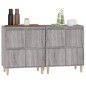 vidaXL Aparadores 2 uds madera contrachapada gris Sonoma 60x35x70 cm vidaXL Aparadores 2 uds madera contrachapada gris Sonoma 60x35x70 cm