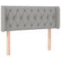vidaXL Cabecero con LED de tela gris claro 103x16x78/88 cm vidaXL Cabecero con LED de tela gris claro 103x16x78/88 cm