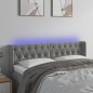 vidaXL Cabecero con LED de terciopelo gris claro 163x16x78/88 cm vidaXL Cabecero con LED de terciopelo gris claro 163x16x78/88 cm