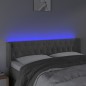 vidaXL Cabecero con LED de terciopelo gris claro 163x16x78/88 cm vidaXL Cabecero con LED de terciopelo gris claro 163x16x78/88 cm