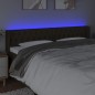 vidaXL Cabecero con LED de tela marrón oscuro 203x16x78/88 cm vidaXL Cabecero con LED de tela marrón oscuro 203x16x78/88 cm