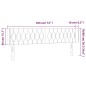 vidaXL Cabecero con LED de terciopelo gris claro 183x16x78/88 cm vidaXL Cabecero con LED de terciopelo gris claro 183x16x78/88 cm