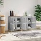 vidaXL Aparadores 2 uds madera contrachapada gris hormigón 60x35x70 cm vidaXL Aparadores 2 uds madera contrachapada gris hormigón 60x35x70 cm