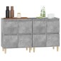 vidaXL Aparadores 2 uds madera contrachapada gris hormigón 60x35x70 cm vidaXL Aparadores 2 uds madera contrachapada gris hormigón 60x35x70 cm