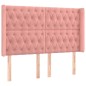 vidaXL Cabecero con LED de terciopelo rosa 147x16x118/128 cm vidaXL Cabecero con LED de terciopelo rosa 147x16x118/128 cm