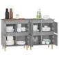 vidaXL Aparadores 2 uds madera contrachapada gris hormigón 60x35x70 cm vidaXL Aparadores 2 uds madera contrachapada gris hormigón 60x35x70 cm