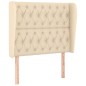 vidaXL Cama box spring con colchón tela color crema 90x200 cm vidaXL Cama box spring con colchón tela color crema 90x200 cm