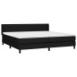 vidaXL Cama box spring con colchón tela negro 200x200 cm vidaXL Cama box spring con colchón tela negro 200x200 cm