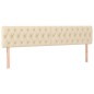 vidaXL Cama box spring con colchón tela color crema 200x200 cm vidaXL Cama box spring con colchón tela color crema 200x200 cm