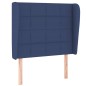 vidaXL Cama box spring con colchón tela azul 90x190 cm vidaXL Cama box spring con colchón tela azul 90x190 cm