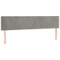 vidaXL Cama box spring con colchón terciopelo gris claro 160x200 cm
