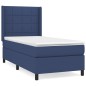 vidaXL Cama box spring con colchón tela azul 80x200 cm vidaXL Cama box spring con colchón tela azul 80x200 cm