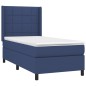 vidaXL Cama box spring con colchón tela azul 80x200 cm vidaXL Cama box spring con colchón tela azul 80x200 cm