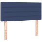 vidaXL Cama box spring con colchón y LED tela azul 90x190 cm vidaXL Cama box spring con colchón y LED tela azul 90x190 cm