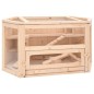 vidaXL Jaula para hámster madera maciza abeto 80x40x43 cm