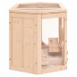 vidaXL Jaula para hámster madera maciza abeto 80x40x43 cm