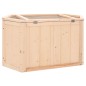 vidaXL Jaula para hámster madera maciza abeto 80x40x43 cm