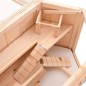 vidaXL Jaula para hámster madera maciza abeto 80x40x43 cm