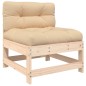 vidaXL Juego de muebles de jardín 5 piezas y cojines madera maciza vidaXL Juego de muebles de jardín 5 piezas y cojines madera maciza