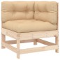 vidaXL Juego de muebles de jardín 5 piezas y cojines madera maciza vidaXL Juego de muebles de jardín 5 piezas y cojines madera maciza