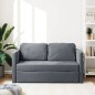 vidaXL Sofá cama de suelo 2 en 1 terciopelo gris oscuro 122x204x55 cm vidaXL Sofá cama de suelo 2 en 1 terciopelo gris oscuro 122x204x55 cm