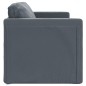 vidaXL Sofá cama de suelo 2 en 1 terciopelo gris oscuro 122x204x55 cm vidaXL Sofá cama de suelo 2 en 1 terciopelo gris oscuro 122x204x55 cm