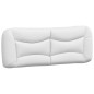 vidaXL Estructura cama con luces LED cuero sintético blanco 120x200 cm vidaXL Estructura cama con luces LED cuero sintético blanco 120x200 cm