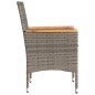 vidaXL Sillones de jardín con cojines 2 uds ratán sintético gris vidaXL Sillones de jardín con cojines 2 uds ratán sintético gris