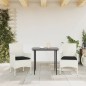 vidaXL Sillas de jardín con cojines 2 unidades ratán sintético blanco vidaXL Sillas de jardín con cojines 2 unidades ratán sintético blanco