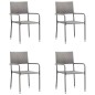 vidaXL Set comedor jardín 5 pzas ratán sintético gris antracita y gris vidaXL Set comedor jardín 5 pzas ratán sintético gris antracita y gris