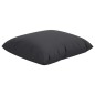 vidaXL Cojines decorativos 4 uds tela negro 40x40 cm