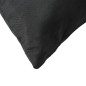 vidaXL Cojines decorativos 4 uds tela negro 40x40 cm