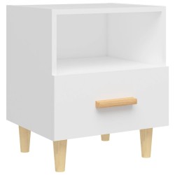 vidaXL Mesita de noche color blanco 40x35x47 cm