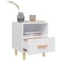 vidaXL Mesita de noche color blanco 40x35x47 cm vidaXL Mesita de noche color blanco 40x35x47 cm