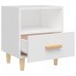 vidaXL Mesita de noche color blanco 40x35x47 cm vidaXL Mesita de noche color blanco 40x35x47 cm