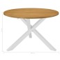 vidaXL Juego de muebles de comedor 5 piezas MDF blanco vidaXL Juego de muebles de comedor 5 piezas MDF blanco
