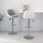 vidaXL Taburetes de cocina 2 unidades cuero sintético gris y blanco vidaXL Taburetes de cocina 2 unidades cuero sintético gris y blanco