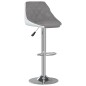 vidaXL Taburetes de cocina 2 unidades cuero sintético gris y blanco vidaXL Taburetes de cocina 2 unidades cuero sintético gris y blanco