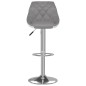 vidaXL Taburetes de cocina 2 unidades cuero sintético gris y blanco vidaXL Taburetes de cocina 2 unidades cuero sintético gris y blanco