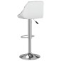 vidaXL Taburetes de cocina 2 unidades cuero sintético gris y blanco vidaXL Taburetes de cocina 2 unidades cuero sintético gris y blanco