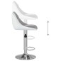 vidaXL Taburetes de cocina 2 unidades cuero sintético gris y blanco vidaXL Taburetes de cocina 2 unidades cuero sintético gris y blanco