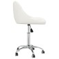 vidaXL Silla de oficina giratoria de cuero sintético blanco vidaXL Silla de oficina giratoria de cuero sintético blanco