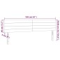 vidaXL Cabeceros 2 unidades de tela negro 80x5x78/88 cm